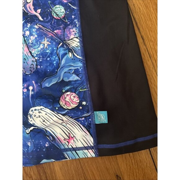 Spacefish Army Full Zip Women's Rashguard Cosmic Whale Size 3XL - Picture 5 of 7